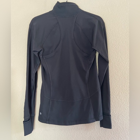 Lululemon Race With Grace 1/2 Zip Womens Sz 6 Black Vented Running Pullover Top - Picture 4 of 10